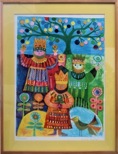 Three Kings, Lithograph by Judith Bledsoe