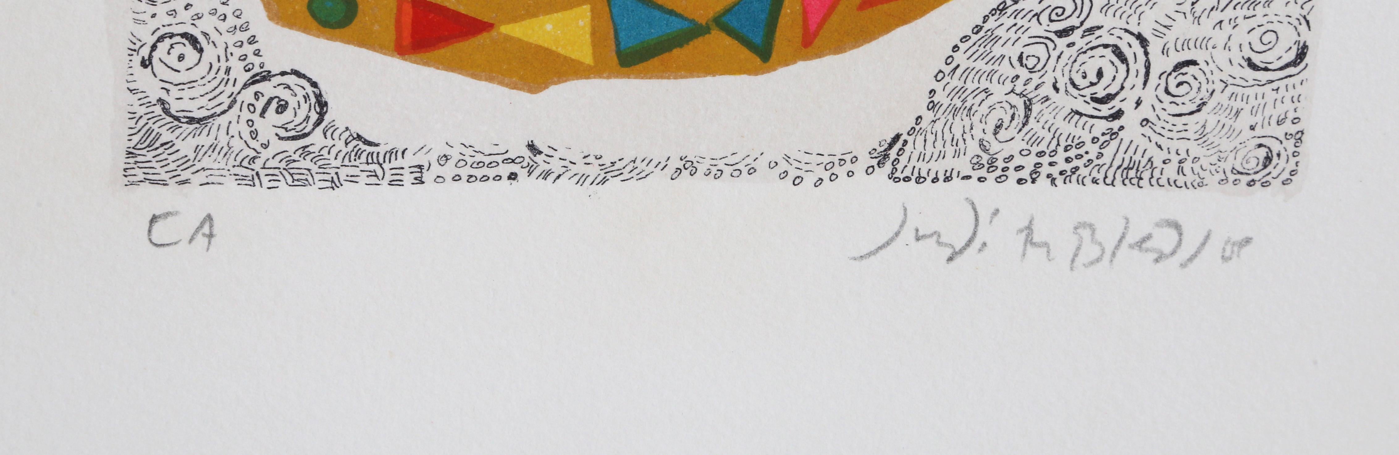 Trapezista da Un piccolo circo, litografia di Judith Bledsoe in vendita 1