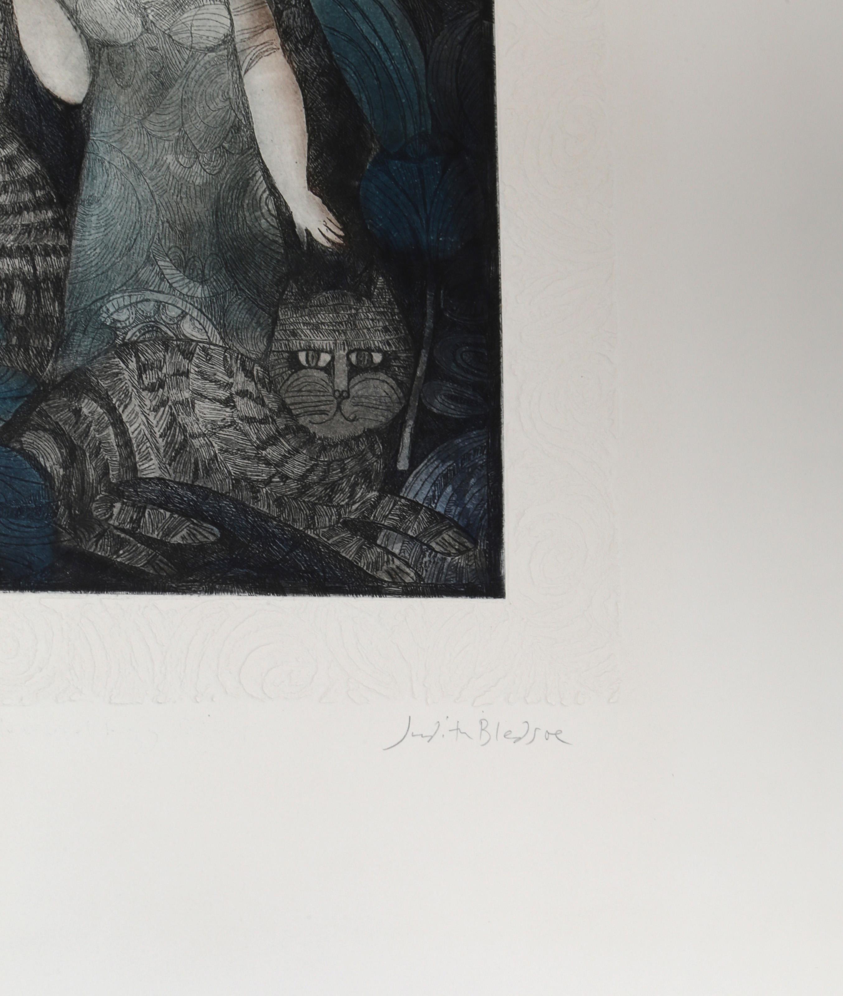 Ombrello, litografia di Judith Bledsoe in vendita 1
