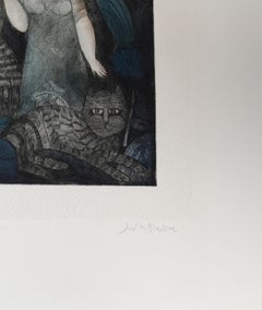 Umbrella, Lithograph by Judith Bledsoe