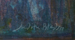 Conversation Tree, Folk Art Lithograph by Judith Bledsoe