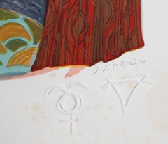 Virgo from the Zodiac of Dreams Series, Lithograph by Judith Bledsoe