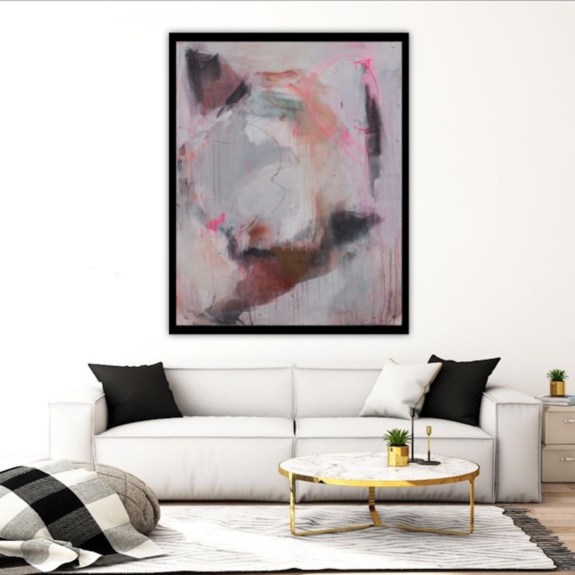 Judith Brenner, Merlot, Original work Paper, Abstract Painting, Contemporary Art For Sale 1