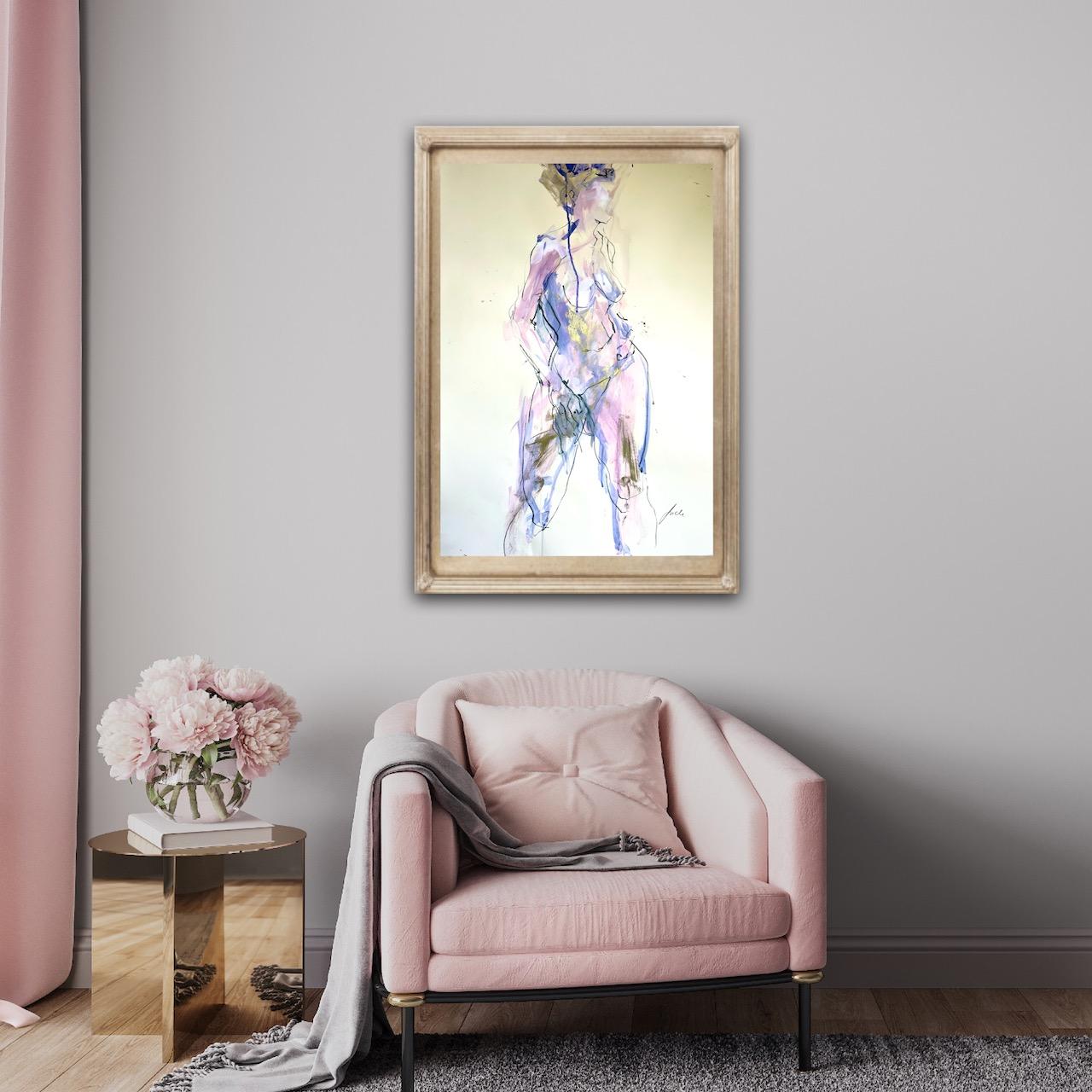 Le twist de Sarita - Expressionnisme abstrait Painting par Judith Brenner