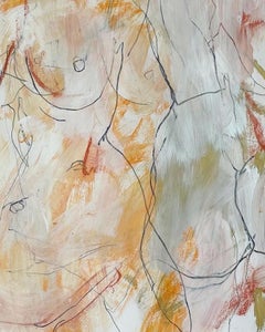 Solfrid in 2 Poses, Original painting, Contemporary, Nude, Feminine
