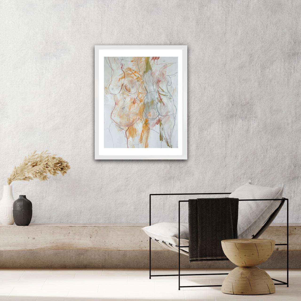 Peint d'après nature, ce dessin montre le modèle dans deux poses et est réalisé à l'aide de pastels, de peintures et de crayons.

INfORMATIONS SUPPLÉMENTAIRES :
Médias mixtes
84,1 H x 59,4 L x 0,2 P cm (33,11 x 23,39 x 0,08 in)
Vendu sans