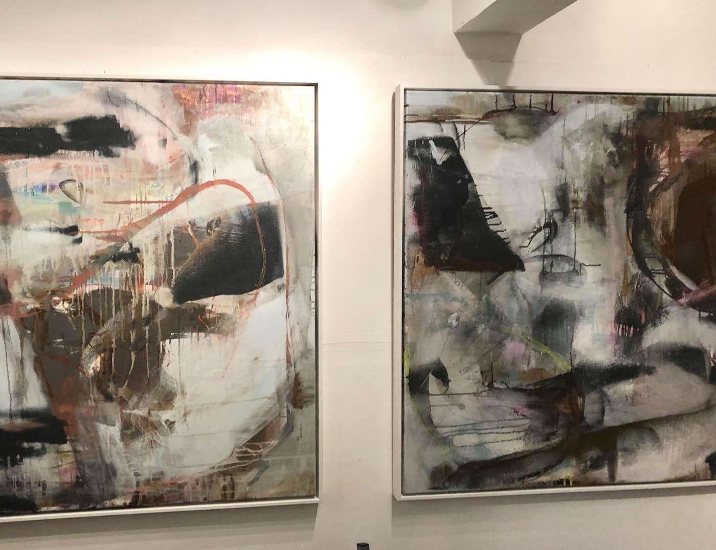 Rondoni sopra Sennen - Judith Brenner, Pittura astratta originale in vendita 3