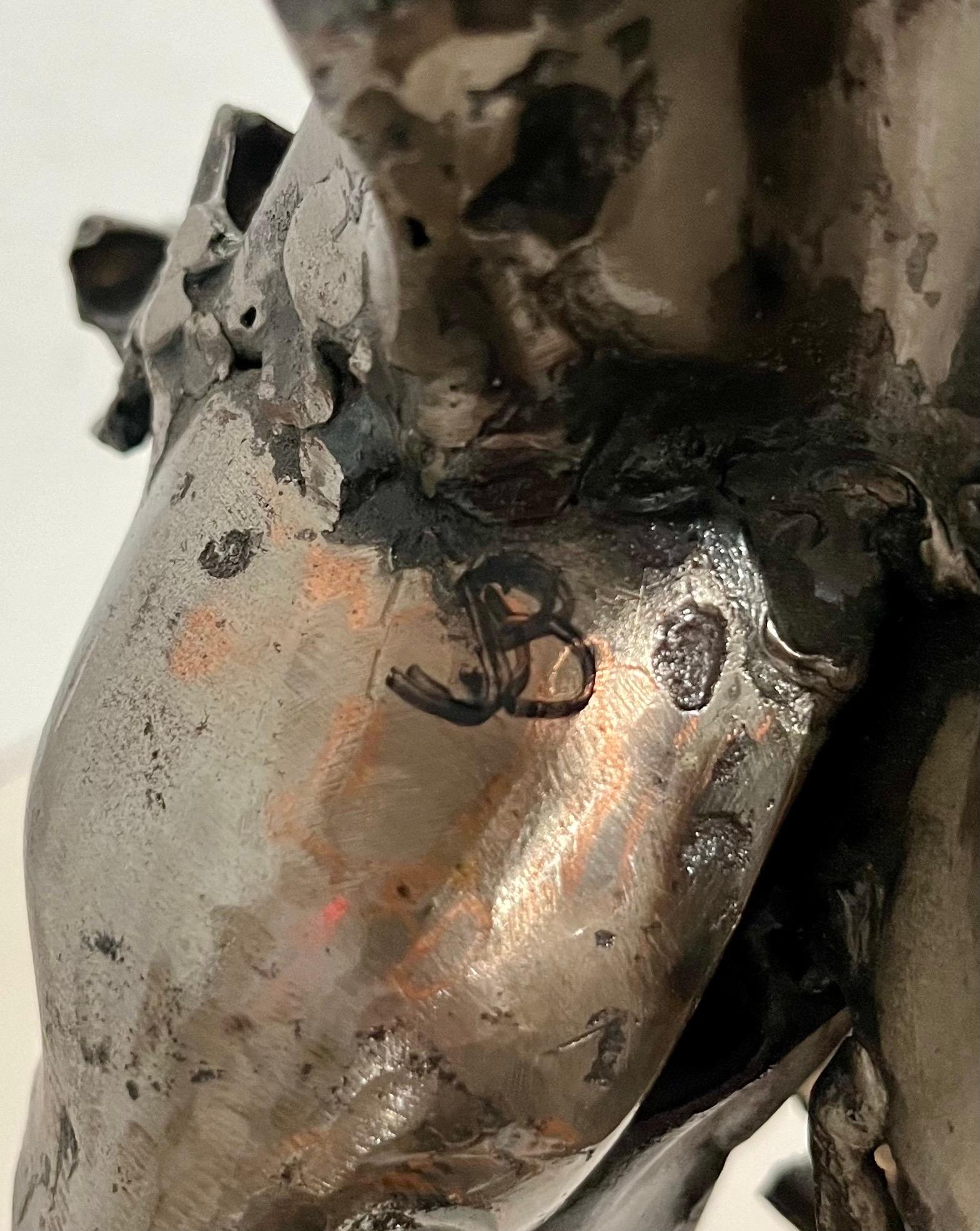 Abstract Expressionist Figurative Dancer Welded Metal Sculpture Judith Brown For Sale 9