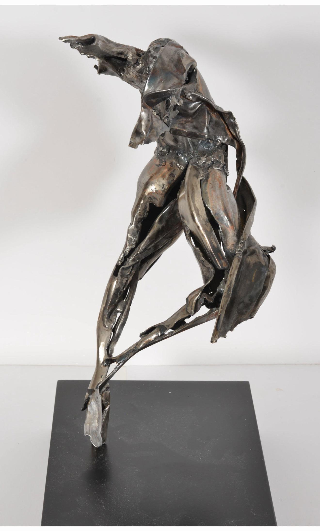 Abstract Expressionist Figurative Dancer Welded Metal Sculpture Judith Brown For Sale 10