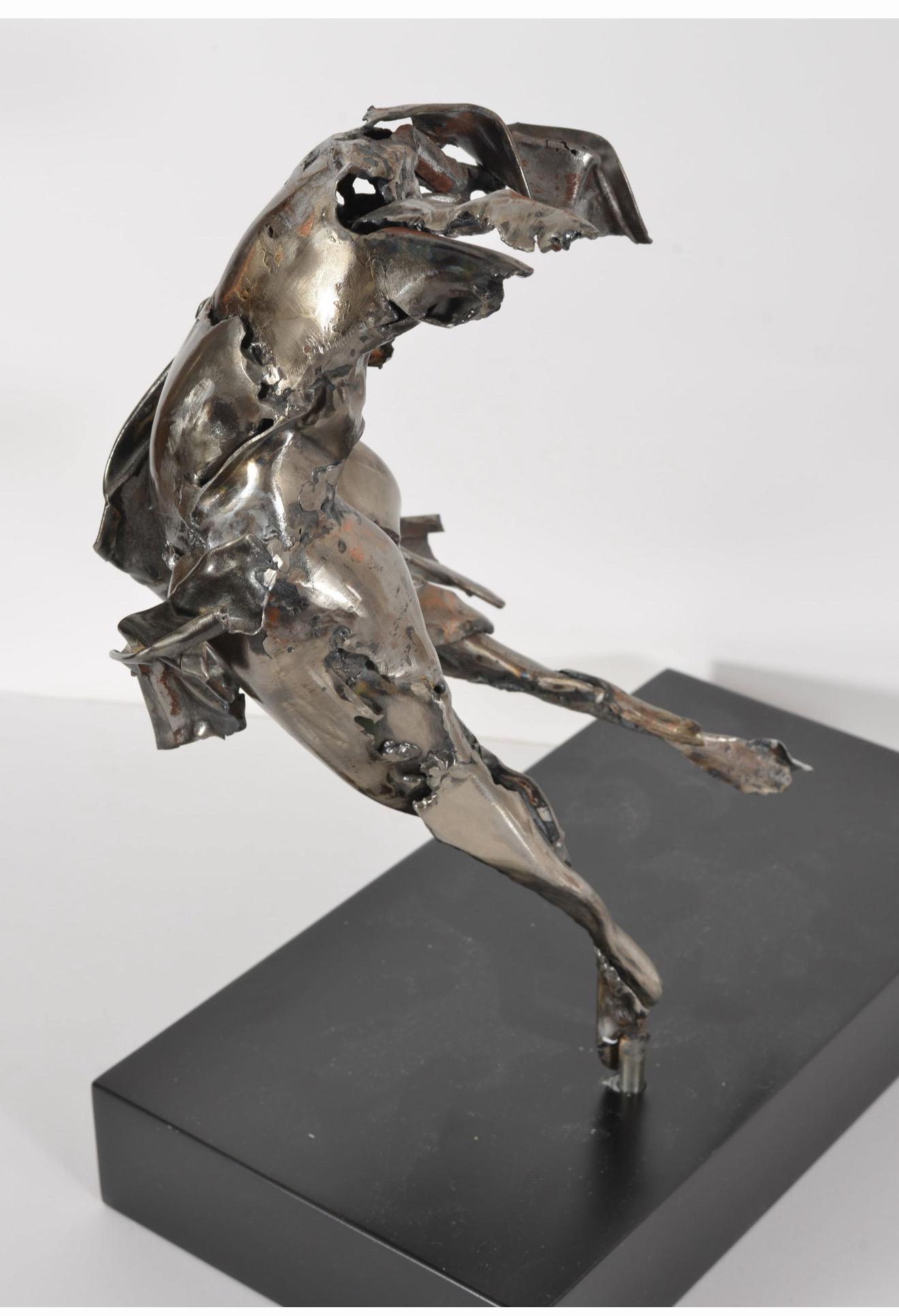 Abstract Expressionist Figurative Dancer Welded Metal Sculpture Judith Brown For Sale 12