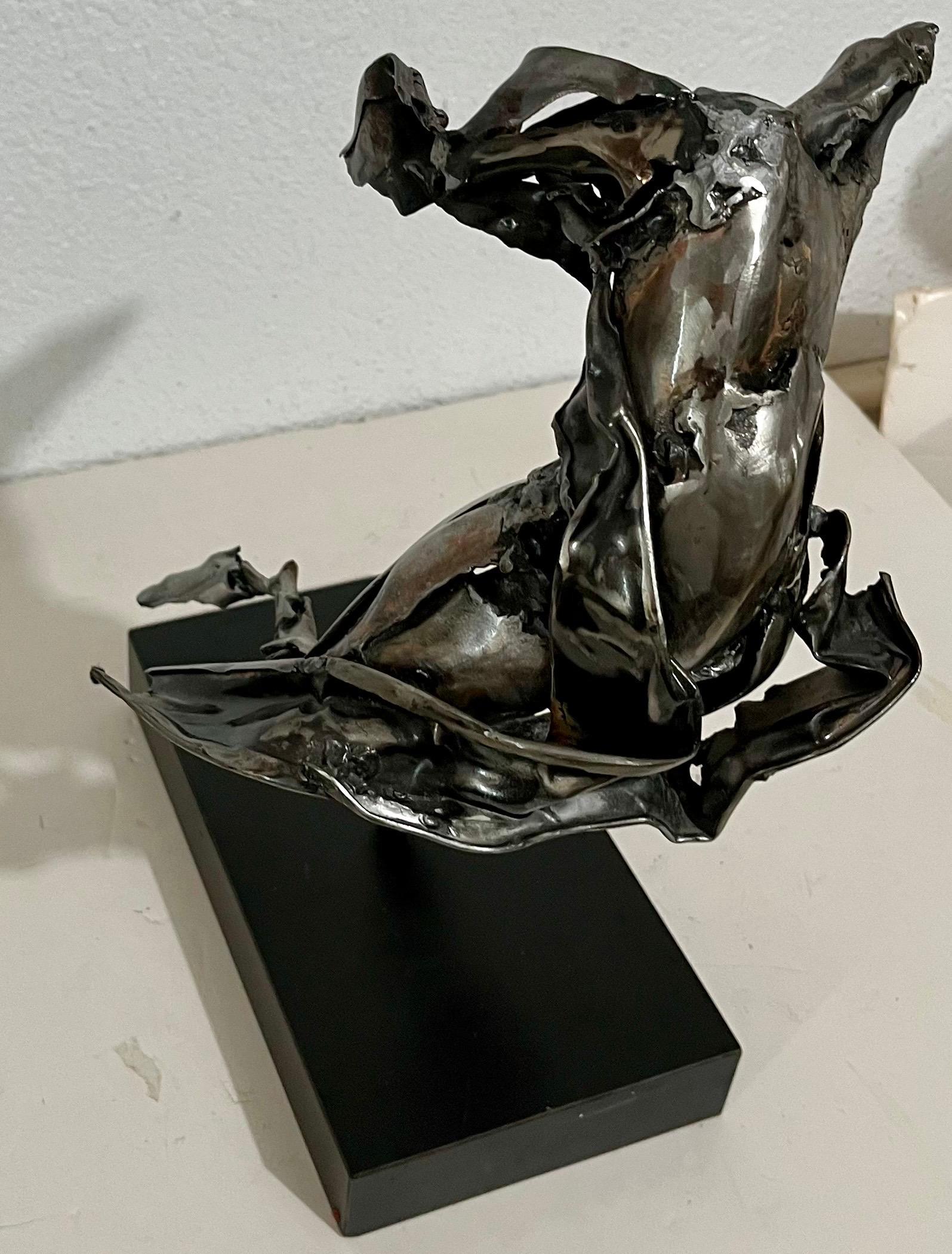 Abstract Expressionist Figurative Dancer Welded Metal Sculpture Judith Brown For Sale 6
