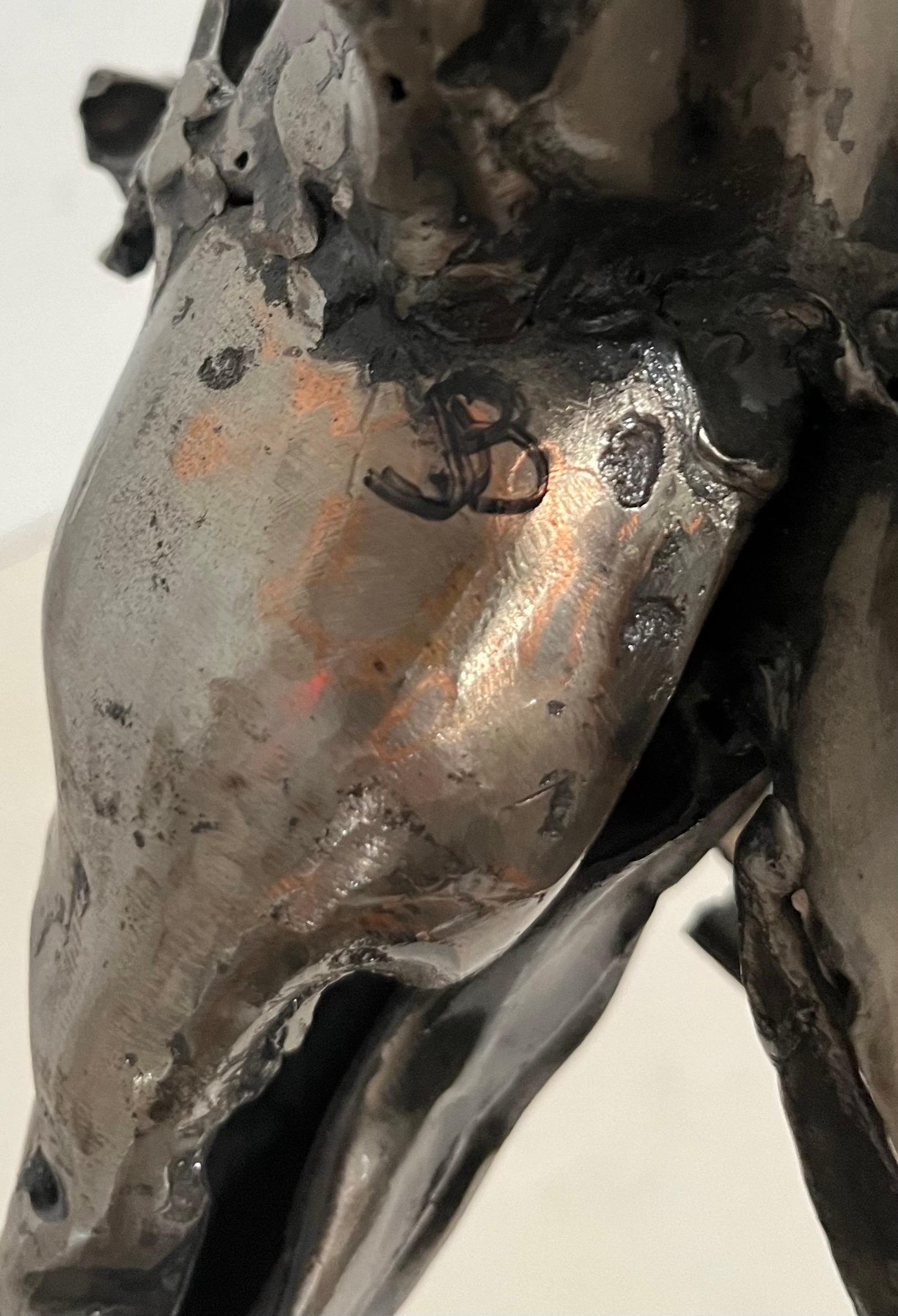 Abstract Expressionist Figurative Dancer Welded Metal Sculpture Judith Brown For Sale 8