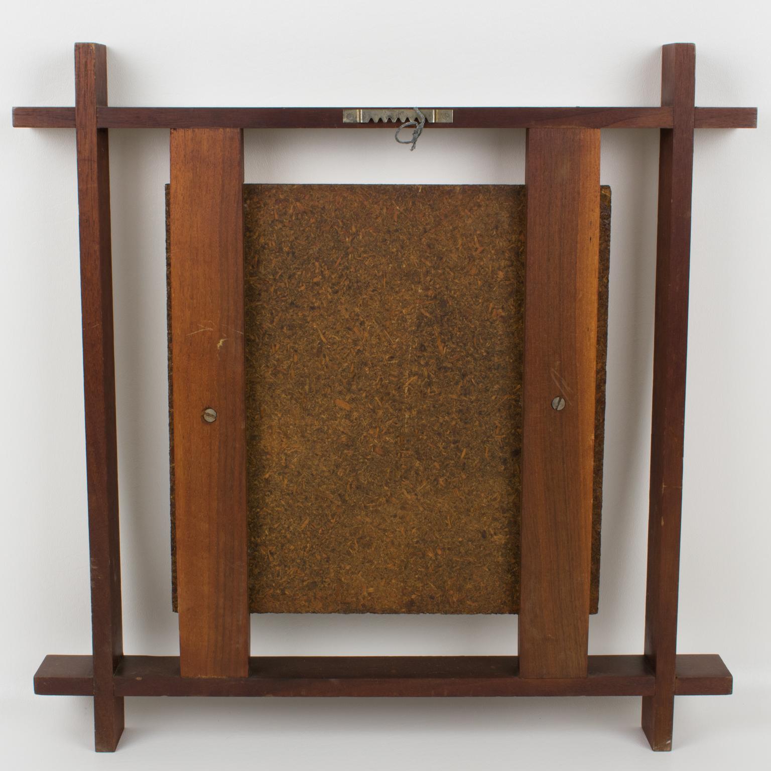 Judith Daner Emaille-Kunstwerk-Wandtafeln-Set, die Mexikaner, 1950er Jahre im Angebot 7