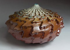 "Neve d'autunno", Contemporaneo, Ceramica, Scultura, Motivi geometrici, Smalto