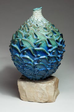 "Volare verso l'interno", Contemporaneo, Ceramica, Scultura, Motivo geometrico