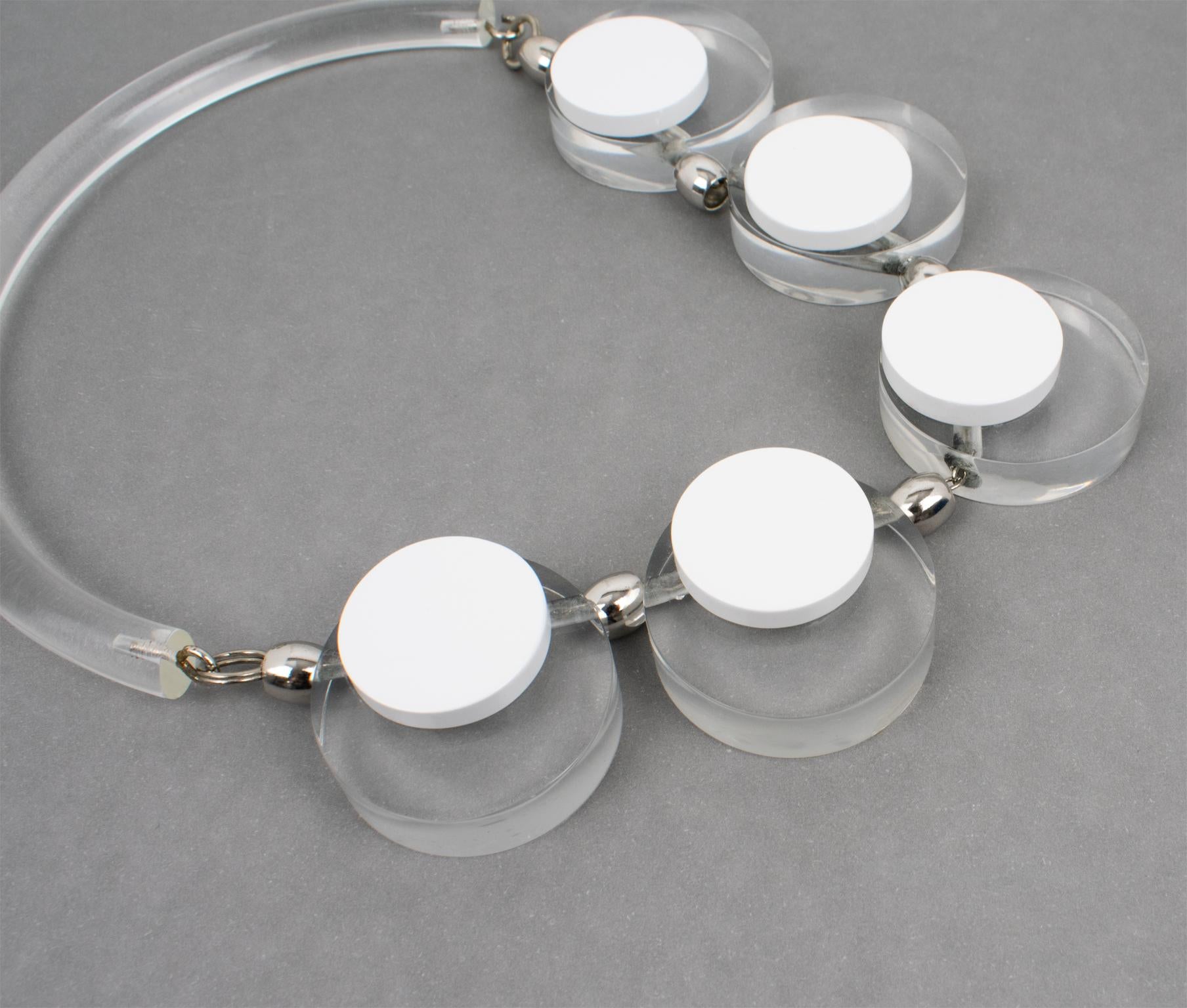 Women's or Men's Judith Hendler Acrylic Neck-Ring Necklace For Sale