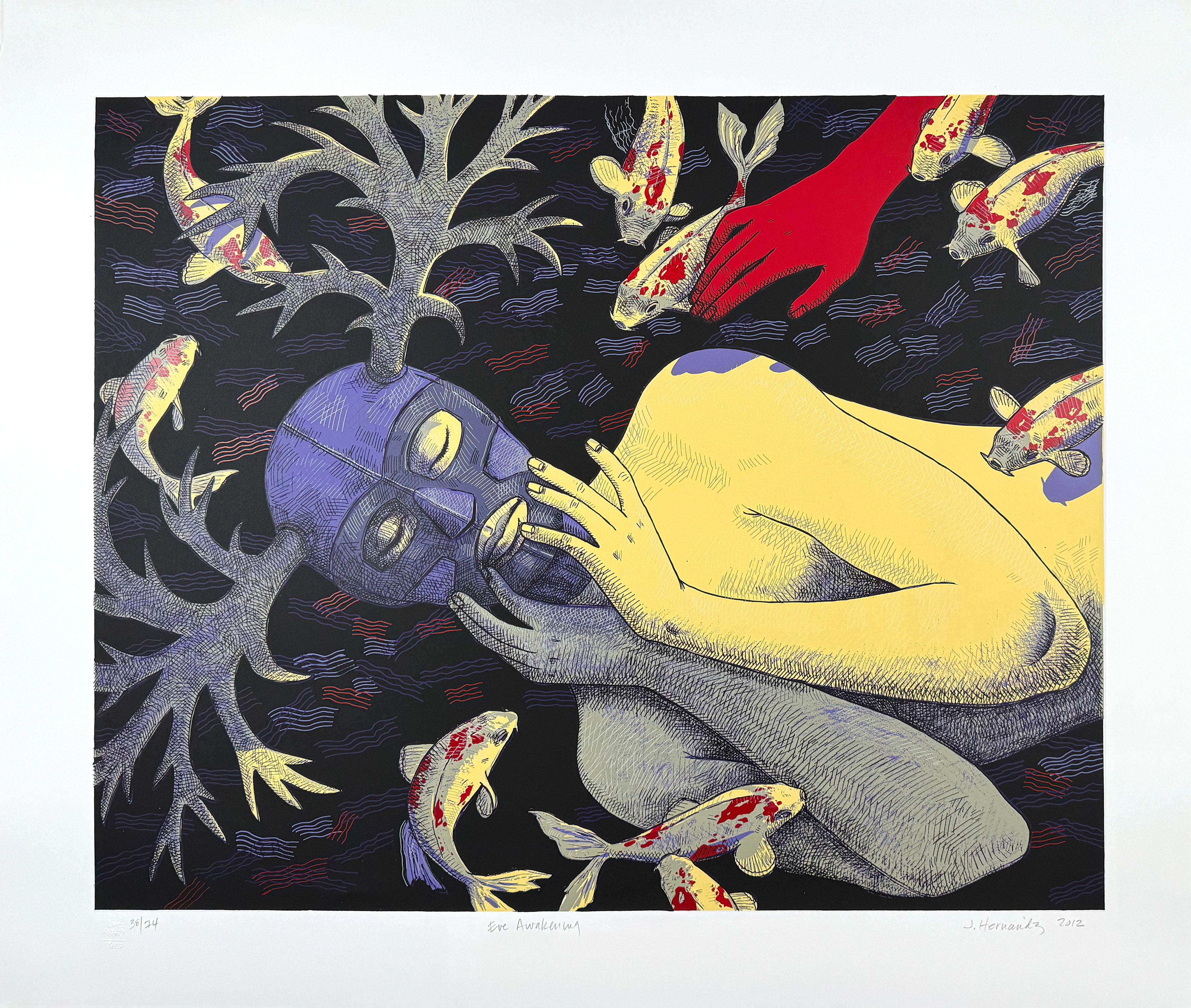 Eve Awakening (38/74), by Judithe Hernandez - Print by Judith Hernandez