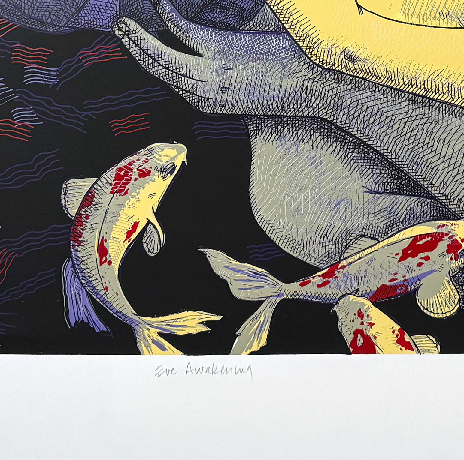 Eve Awakening (38/74), by Judithe Hernandez - Black Animal Print by Judith Hernandez