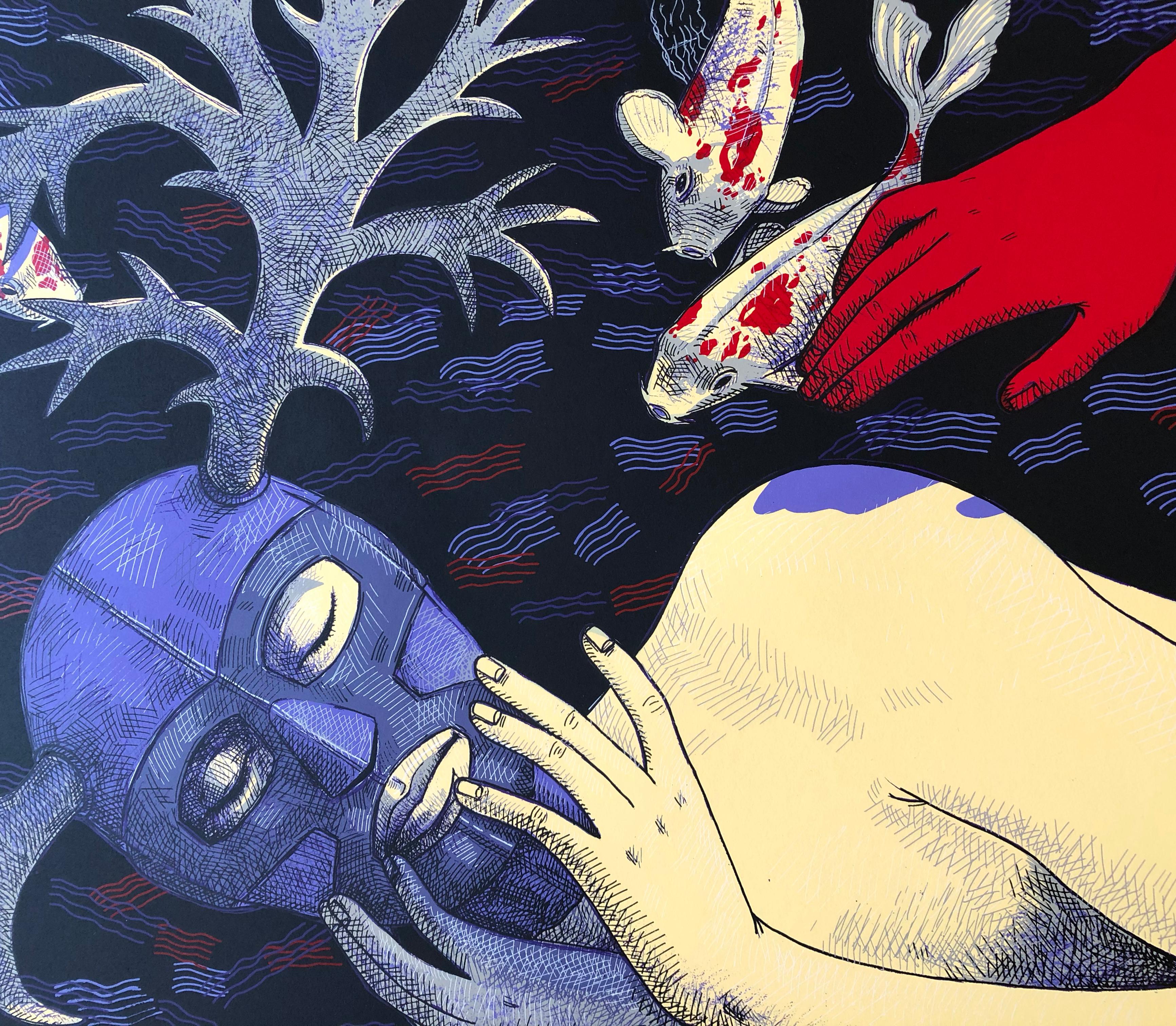 Eve Awakening (42/74) , by Judithe Hernandez - Contemporary Print by Judith Hernandez
