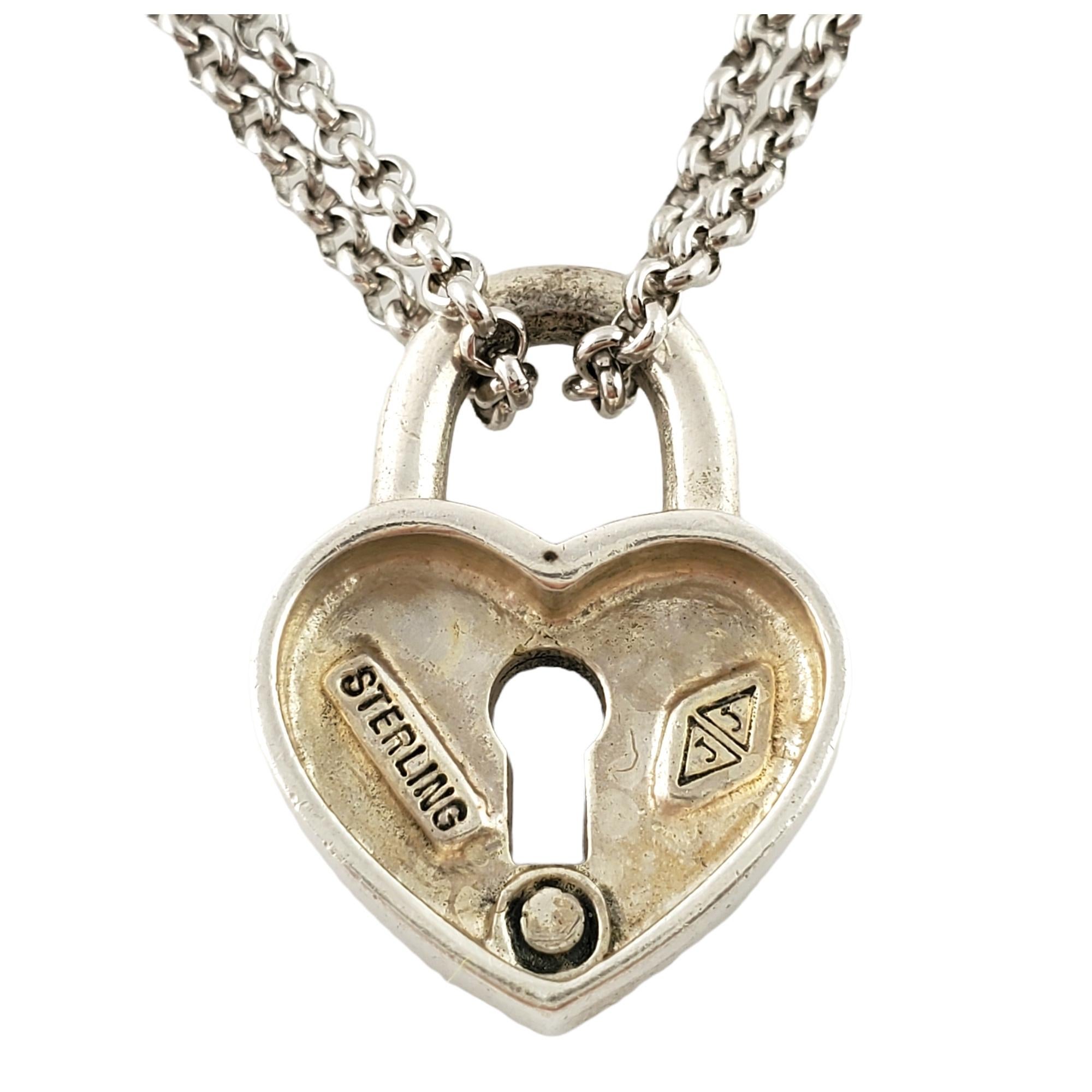 Donna Judith Jack - Collana a catena con cuore in Marcasite in argento sterling