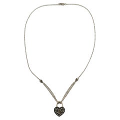 Judith Jack - Collana a catena con cuore in Marcasite in argento sterling