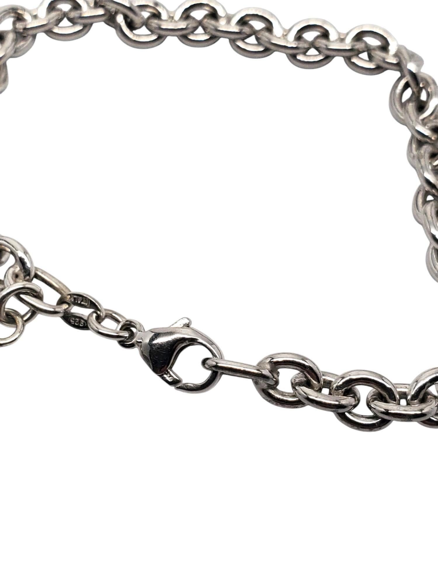 Women's Judith Jack Sterling Silver Marcasite Purse Charm Bracelet #20519 For Sale