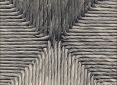 Nádfonat II, (Wicker Design), vintage black and white print of wicker pattern