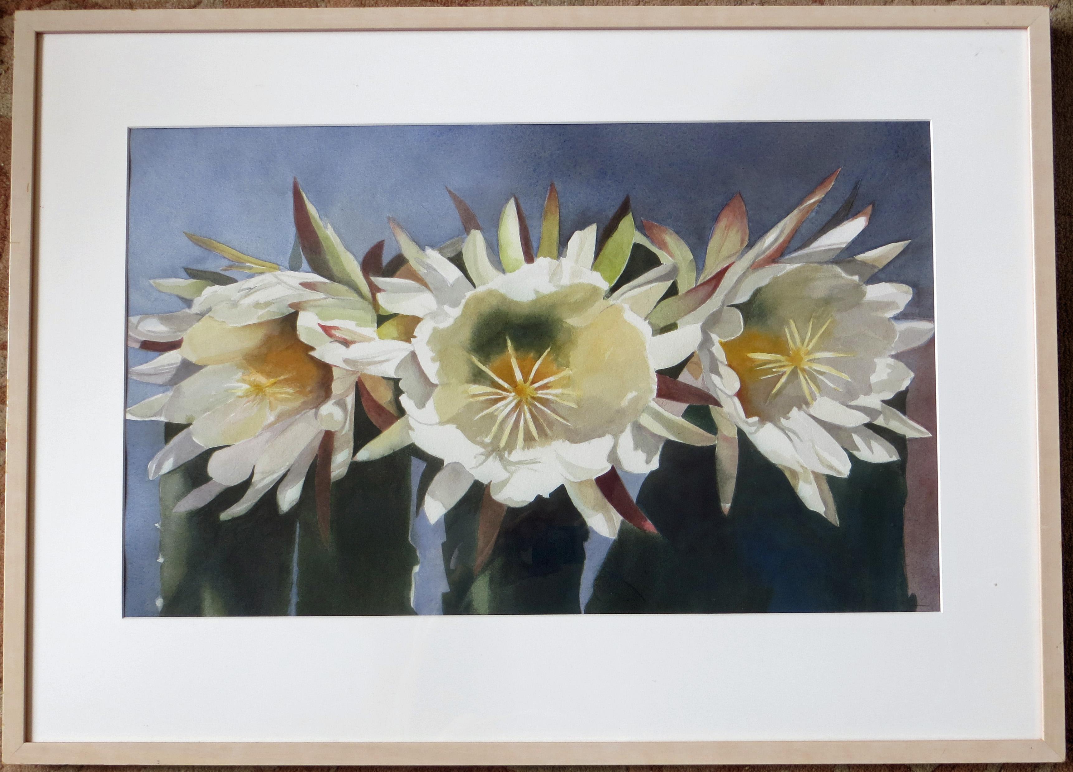Artist: Judith Klausenstock– American (1928- )
Title: Untitled
Year: circa 1995
Medium: Watercolor
Sight size: 17 x 27.75 inches. 
Framed size: 26.25 x 36.25 inches 
Signature: Signed lower right
Condition: Very good 
Frame: Framed in original