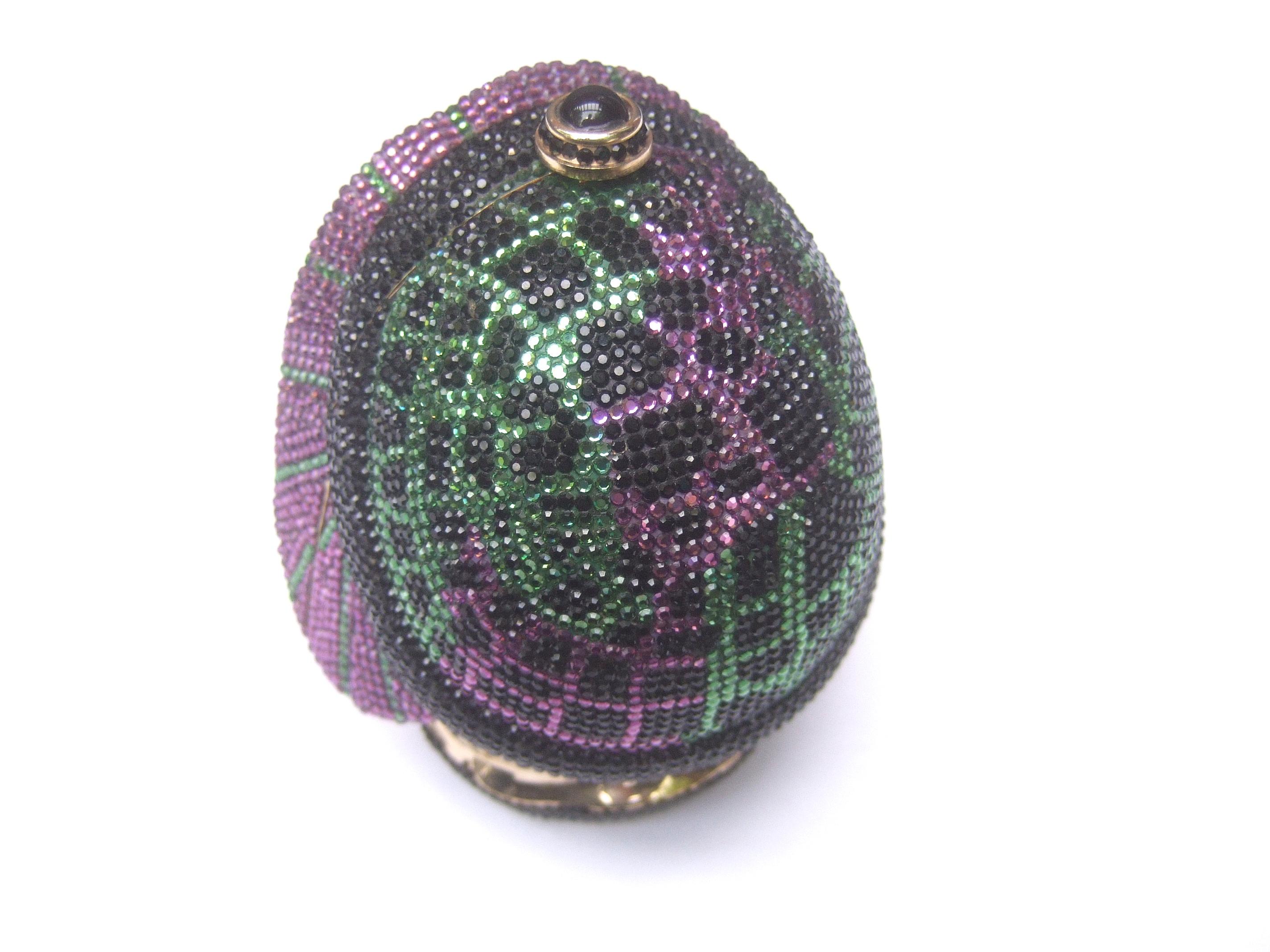 Judith Leiber Exquisite Crystal Encrusted Figural Woman Minaudière circa 1980s For Sale 8