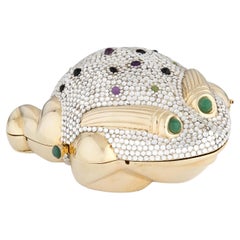 Retro Judith Leiber 1984 Bullfrog Miniaudiere