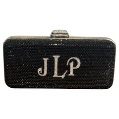 Judith Leiber  JLP  Black & Silver Minaudiere Clutch Double sided New with tags