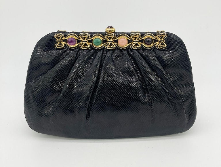 Judith leiber black clutch best sale