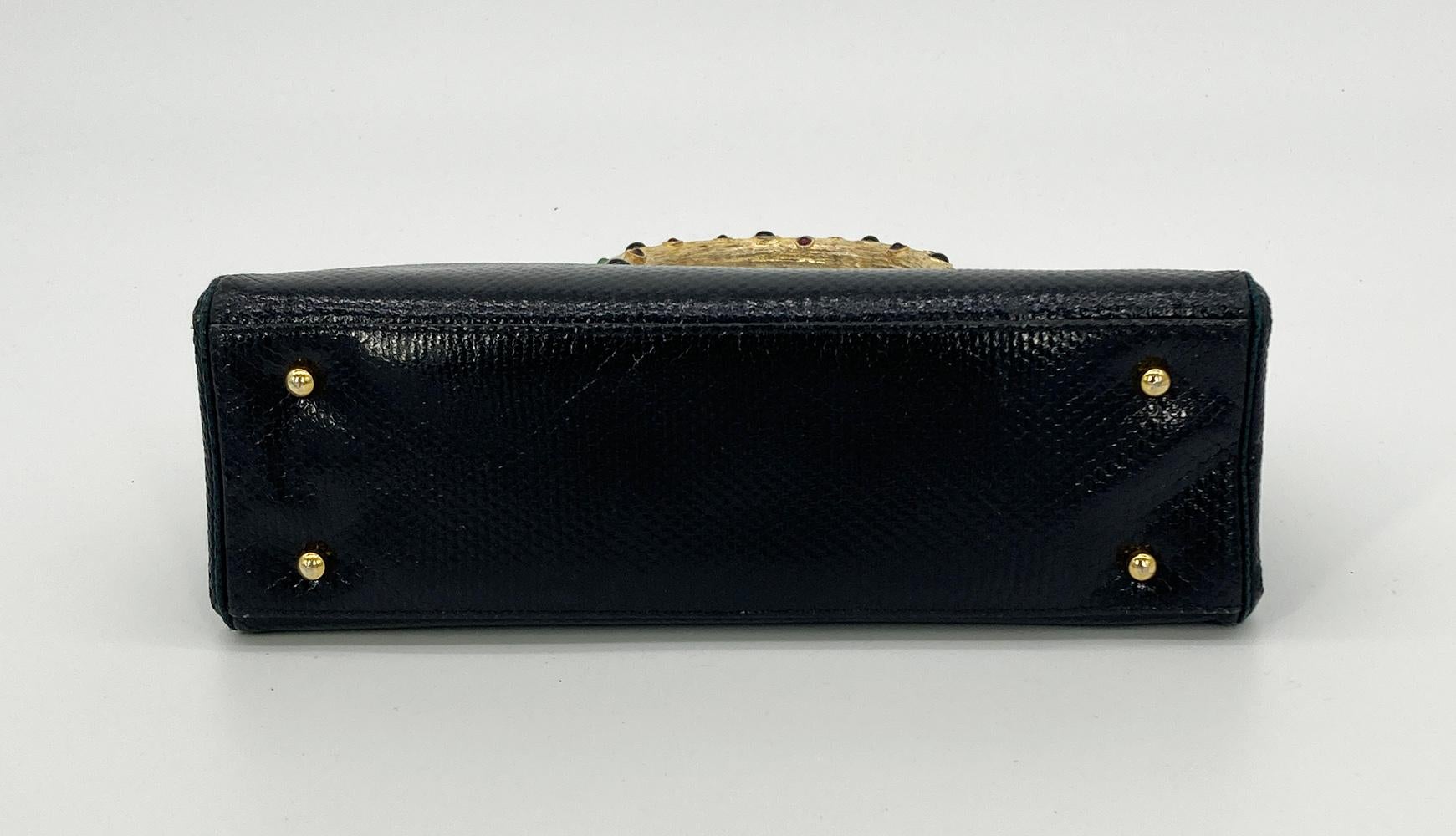 black bag with gold handle