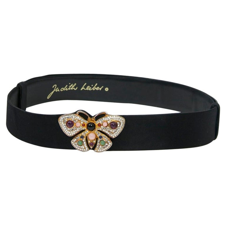 Judith Leiber butterfly belt JUDITH LEIBER Opulent Massive Jewel Encrusted Butterfly  main image 4