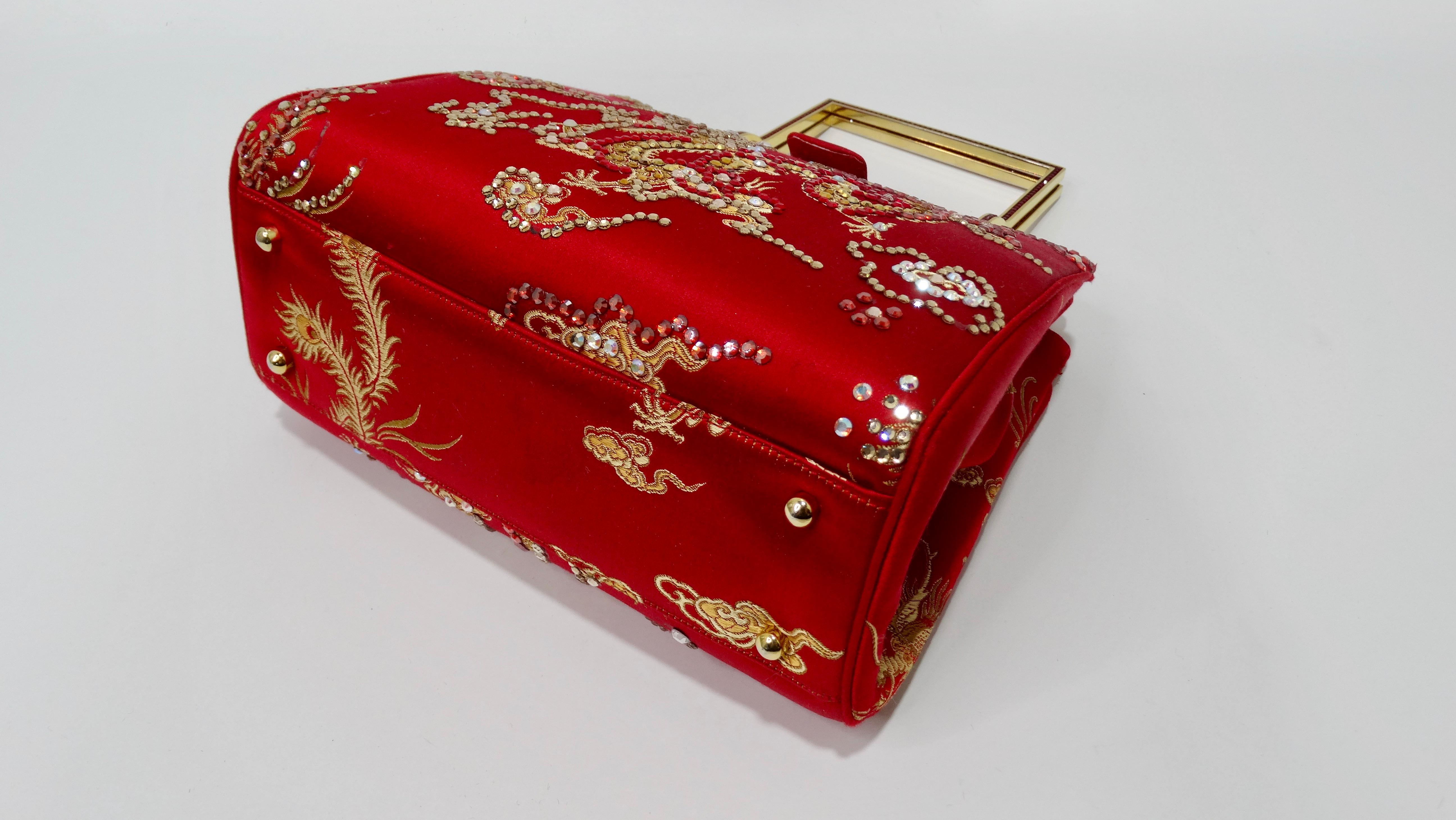 Red Judith Leiber Chinese Dragon Bag