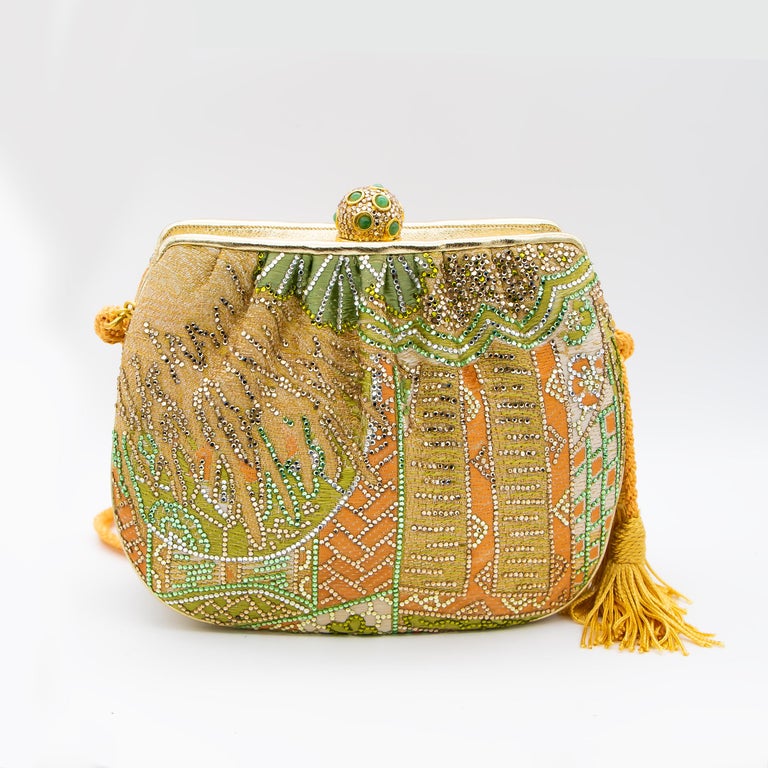 Judith Leiber Couture Collectible Multicolored Embroidered and ...