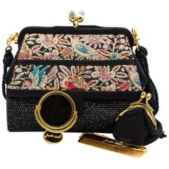 Judith Leiber Couture Bolso Coleccionable Bordado y Deslumbrante Multicolor