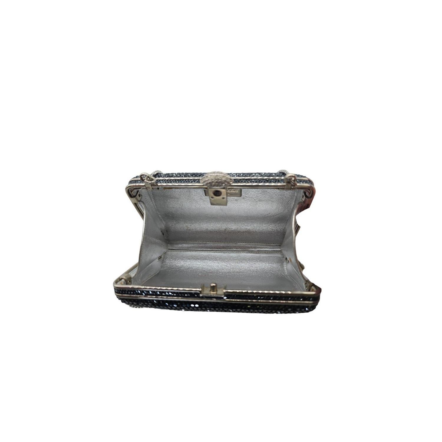 Women's Judith Leiber Couture Crystal-Embellished Minaudière Clutch For Sale