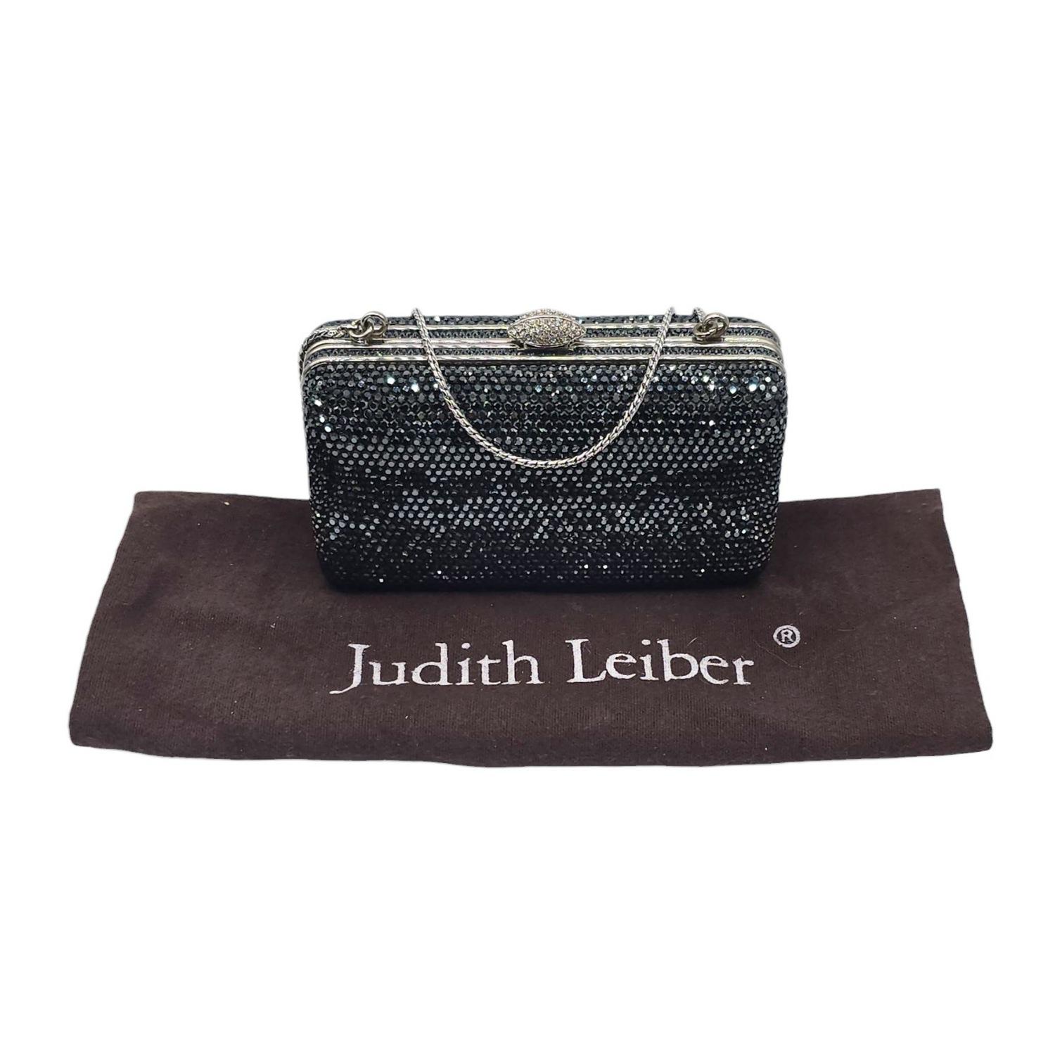 Judith Leiber Couture Crystal-Embellished Minaudière Clutch For Sale 4
