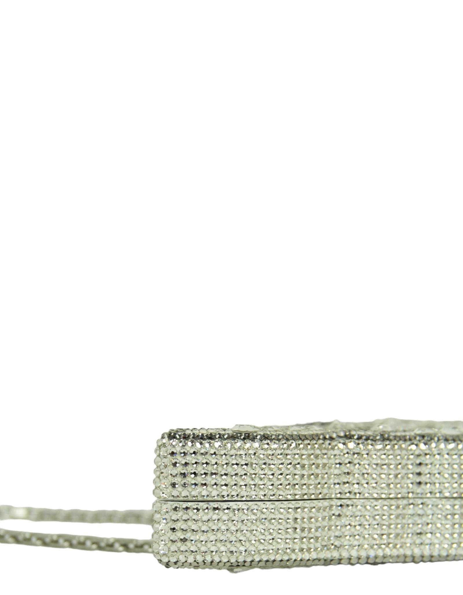 Women's Judith Leiber Crystal Angel Wing Minaudiere Clutch Bag