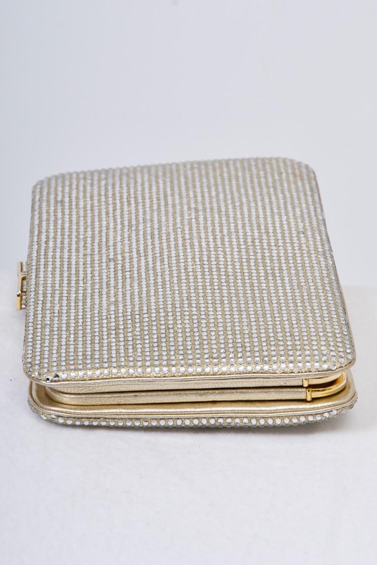 Women's Judith Leiber Crystal Convertible Clutch For Sale