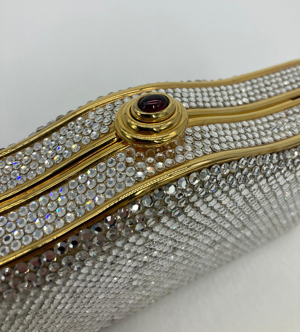 Judith Leiber Crystal Curved Top Small Minaudiere 1