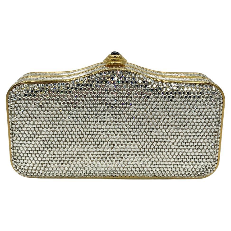Judith Leiber Crystal Curved Top Small Minaudiere