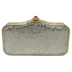 Judith Leiber Crystal Curved Top Small Minaudiere