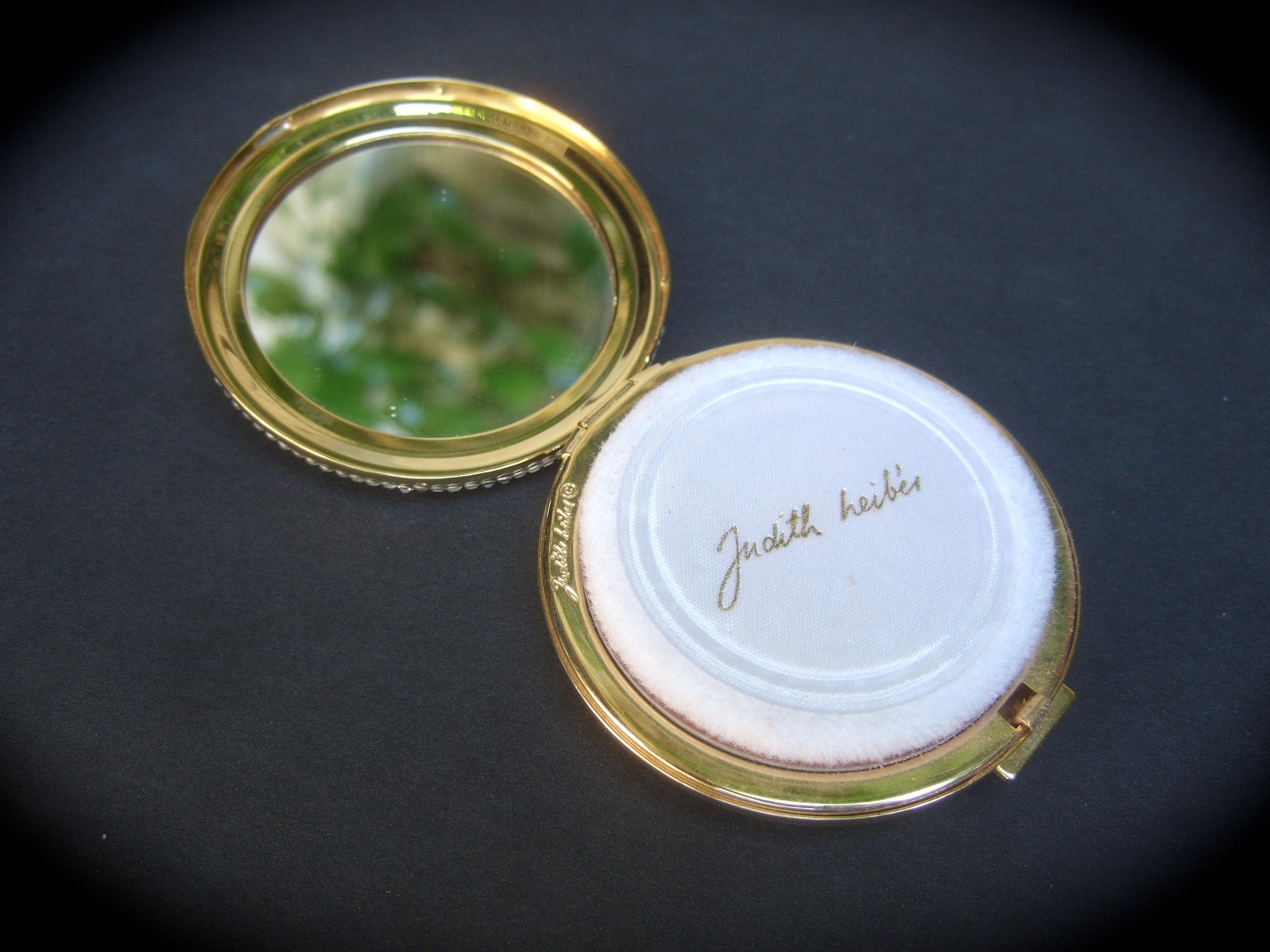 Judith Leiber Crystal Encrusted Vanity Compact c 1980s In Good Condition In University City, MO