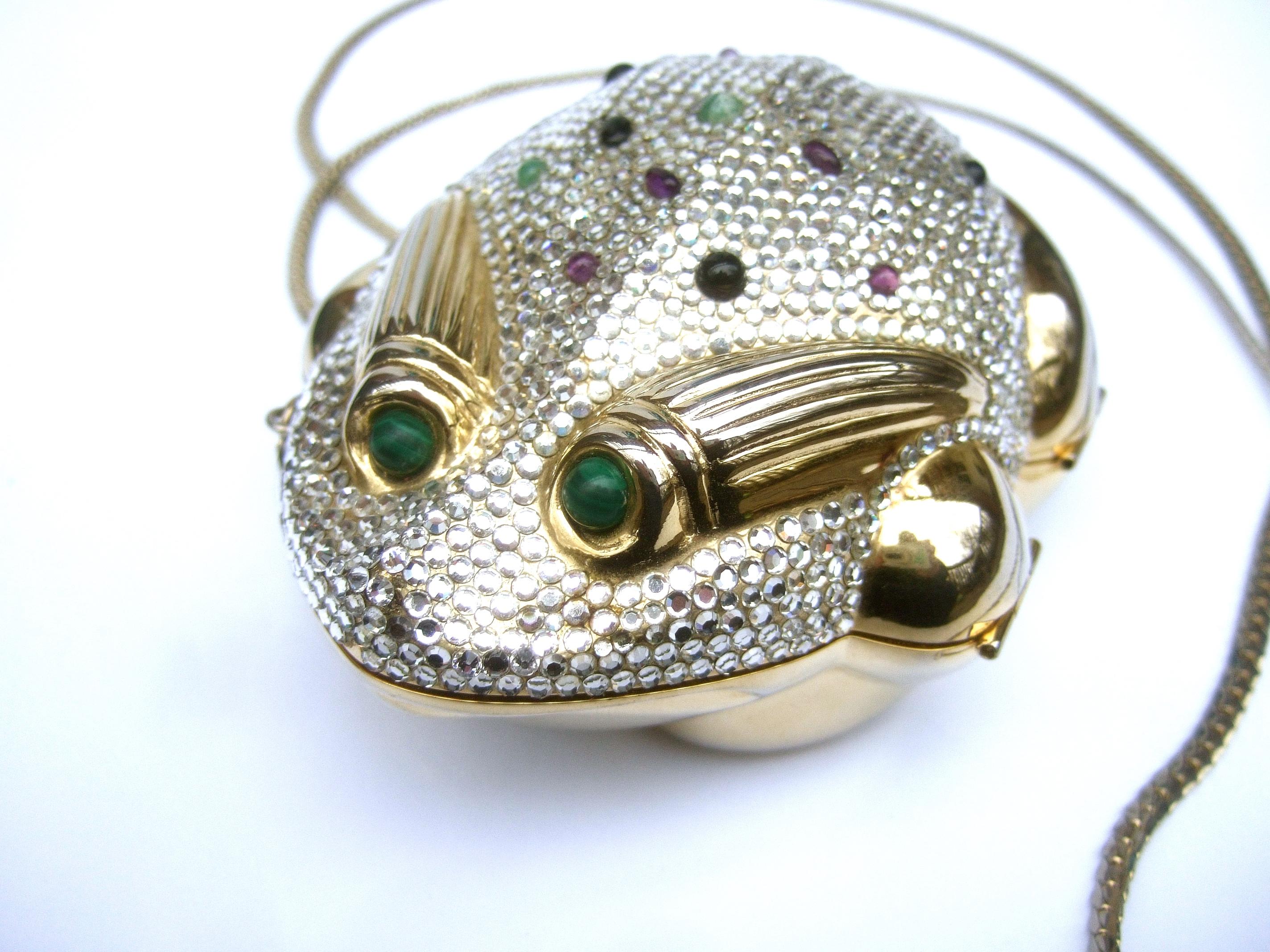 Judith Leiber - Minaudière grenouille ornée de bijoux en cristal, c. 1980 en vente 7
