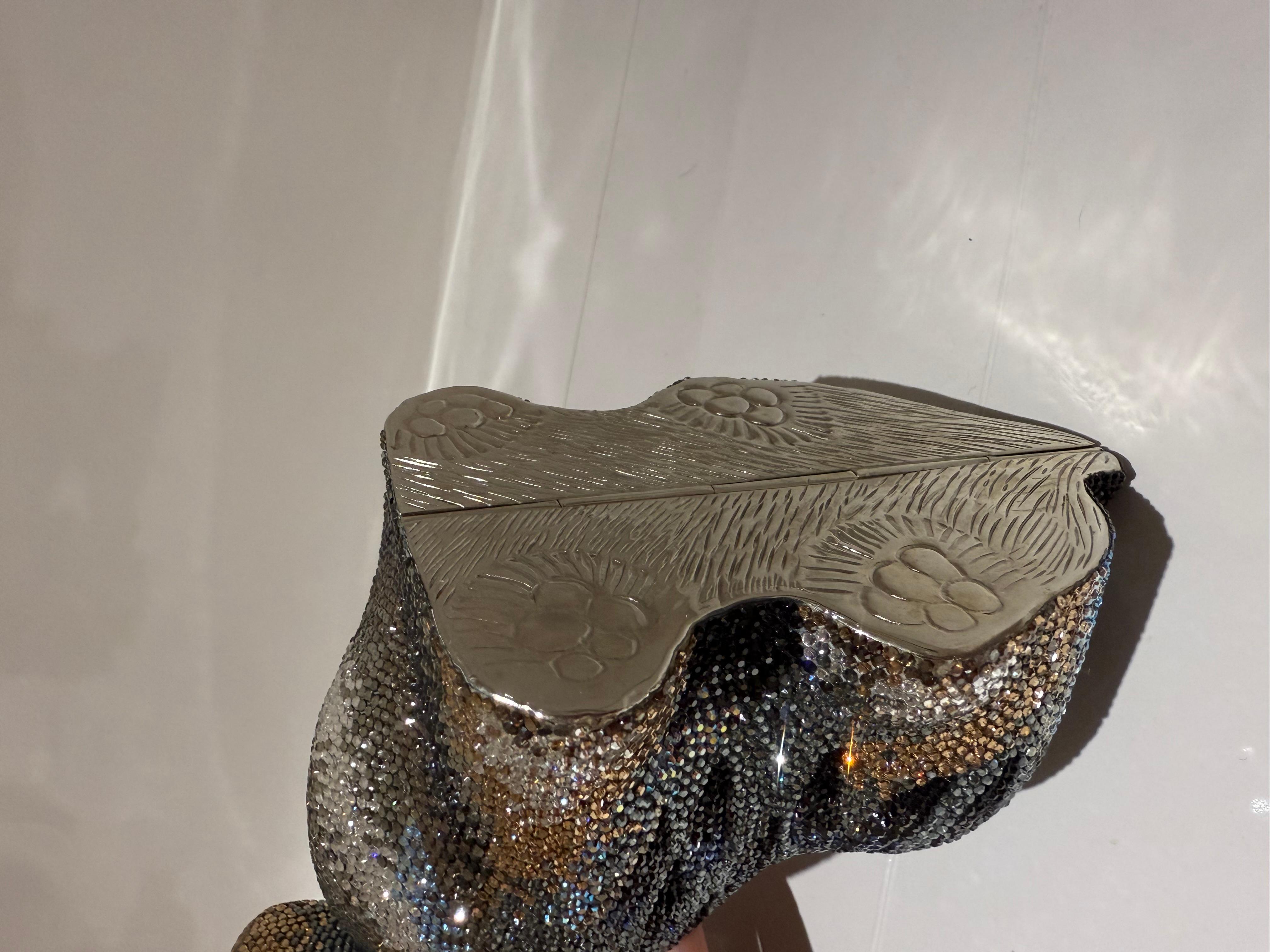 Women's or Men's JUDITH LEIBER Crystal Terrier Minaudiere Clutch For Sale