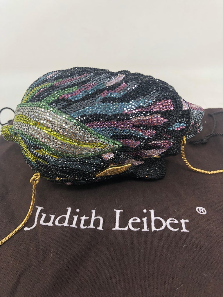 Judith Leiber Crystal Tulip Minaudiere For Sale 7