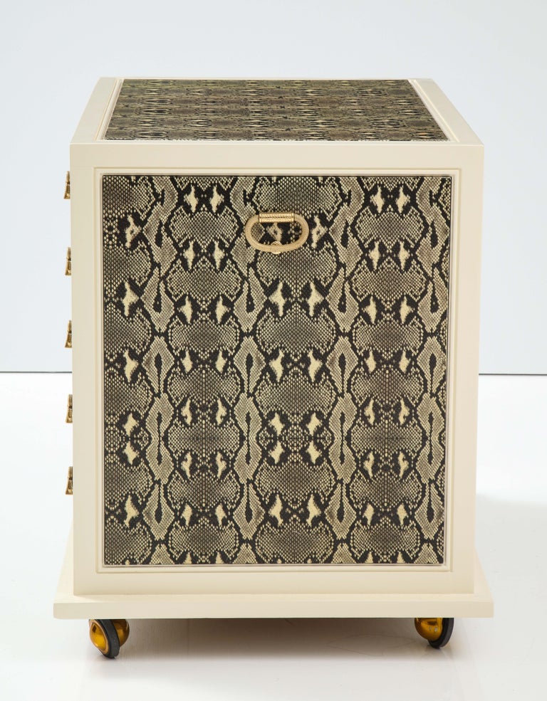 Brass Judith Leiber Custom Designed Cabinet. For Sale