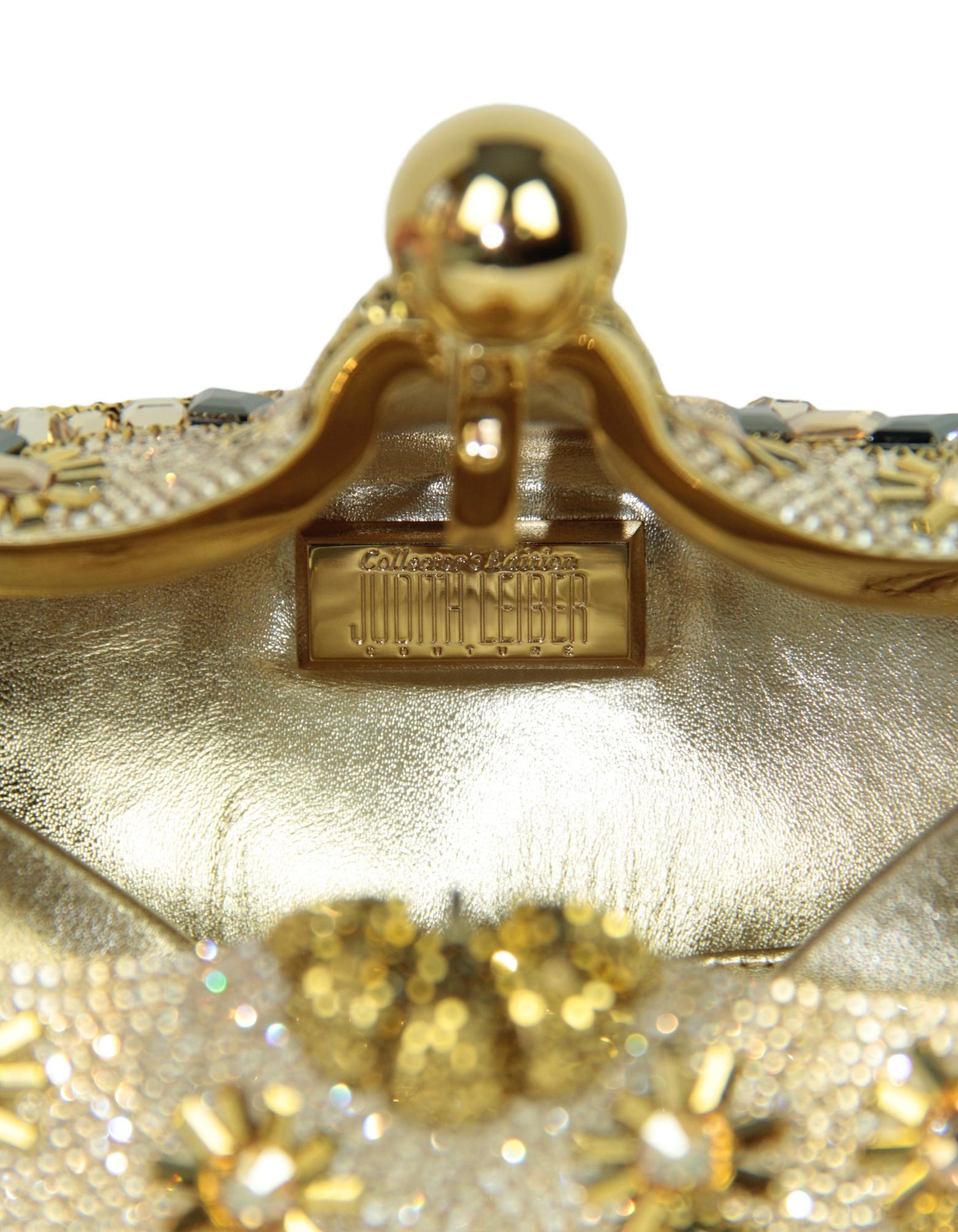 Judith Leiber Disney Crystal Genie Lamp Minaudiere Clutch Bag w/ Chain Strap 3